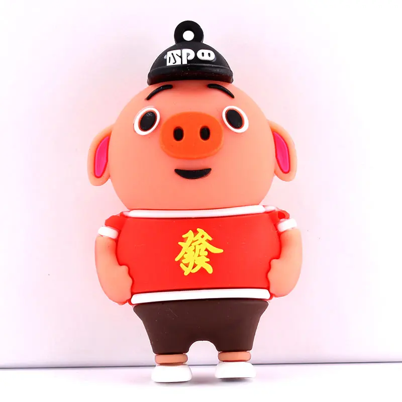 Ingelon Pendrive Animado USB Cartoon Flash Drive 8gb 16gb 32gb Cute penguin clef usb animaux mumin pig Disk on key  (5)