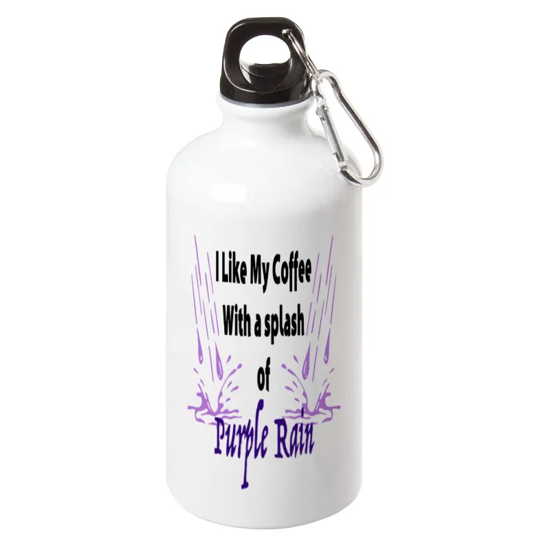 

Prince Purple Rain Sport Water Bottle With Carabiner Creative Party Gift Bottles 17oz