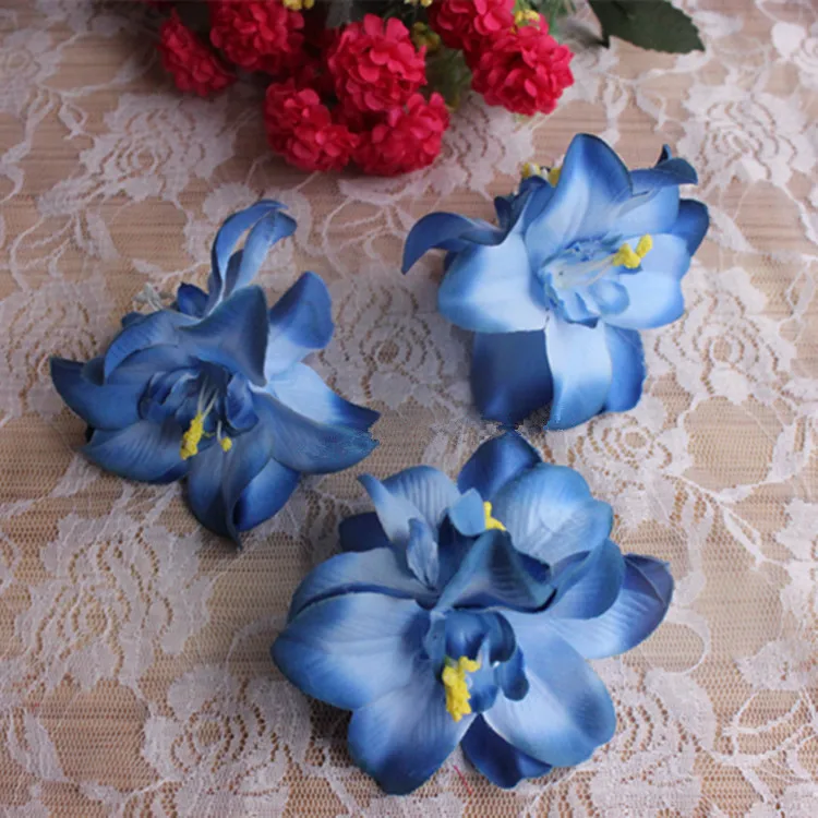 Aliexpresscom  buy 9cm large orchid artificial flowers silk blue