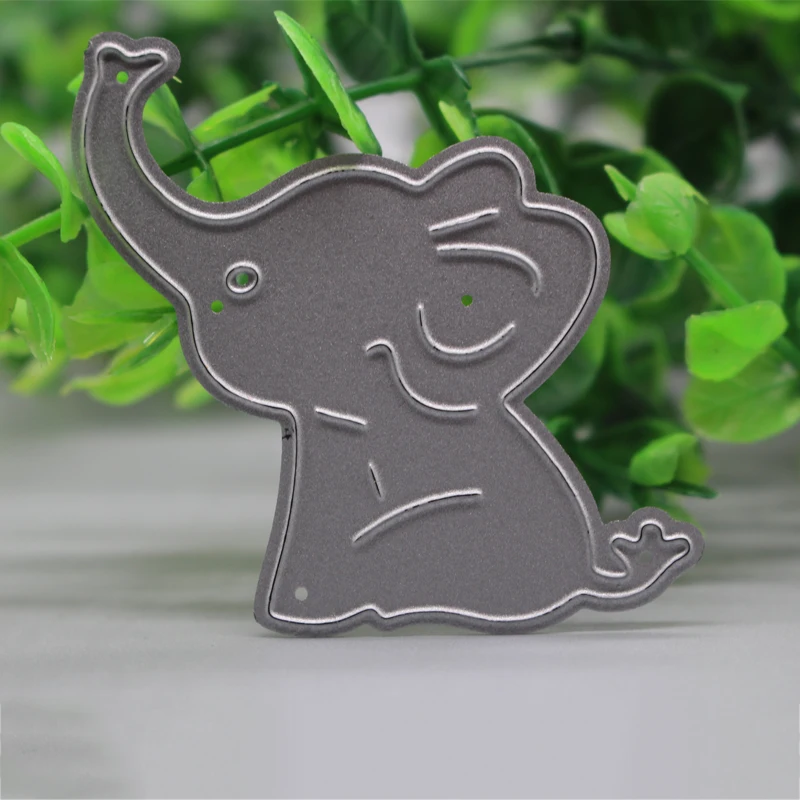 

Cute Elephants baby Stencil Metal Cutting Dies Cut Practice Hands-on DIY Scrapbooking Album Craft die 5.6*5.2cm