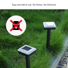 Солнечная энергия Отпугиватель вредителей открытый сад двора мышь Отпугиватель змей высокомощные инструменты для борьбы с вредителями черный