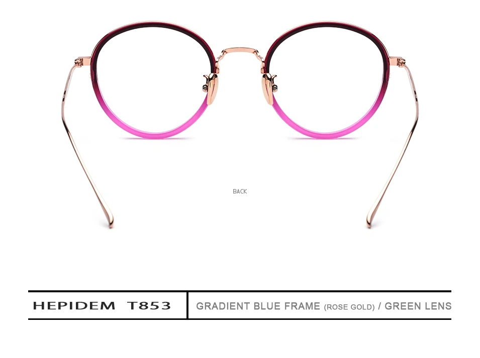 HEPIDEM поляризованные солнцезащитные очки из чистого титана и ацетата, женские винтажные круглые солнцезащитные очки, мужские ретро зеркальные солнцезащитные очки Oculos Gafas