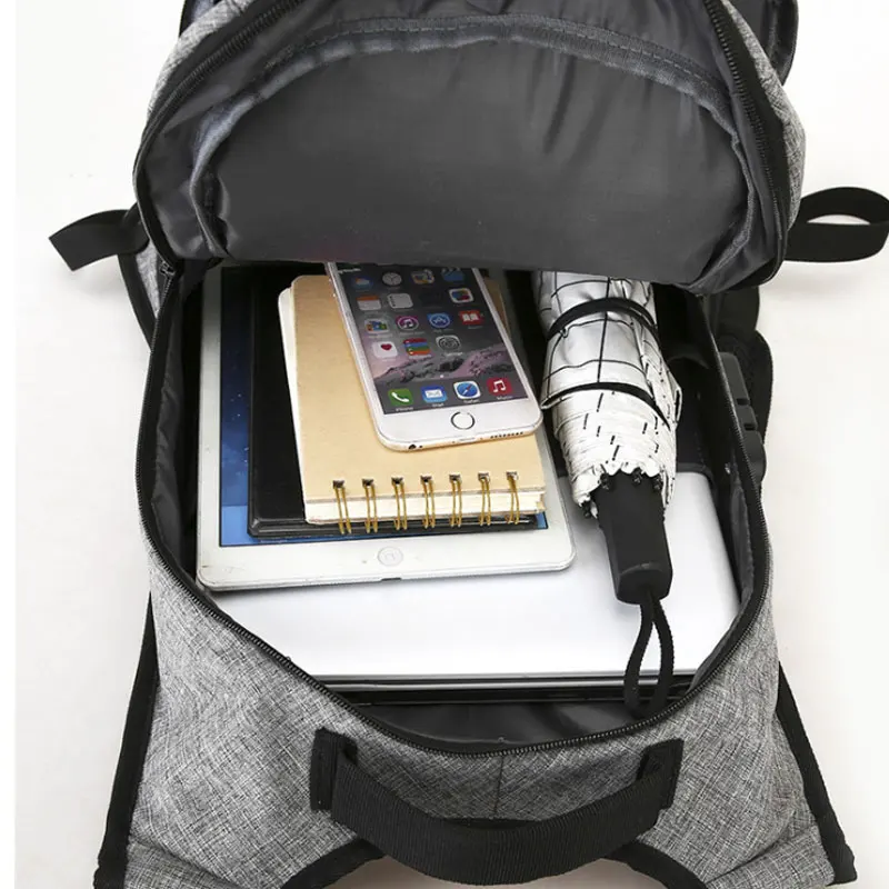 FANSON деловой рюкзак с защитой от кражи повседневный водонепроницаемый mochila usb