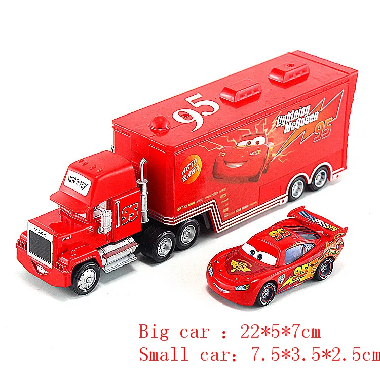 Горячая Дисней Pixar Тачки 2 3 Mack игрушка Молния Маккуин Джексон шторм Mac UncleTruck King 1:55 литой металлический автомобиль игрушки для мальчиков и девочек