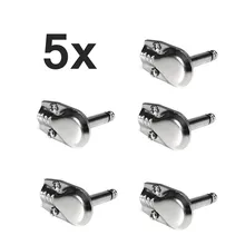 SENRHY 5 шт./партия, разъем под прямым углом, разъемы моно 6,3 мм, блинная 1/4 дюйма Вилка для гитарного микрофона, Запчасти и аксессуары