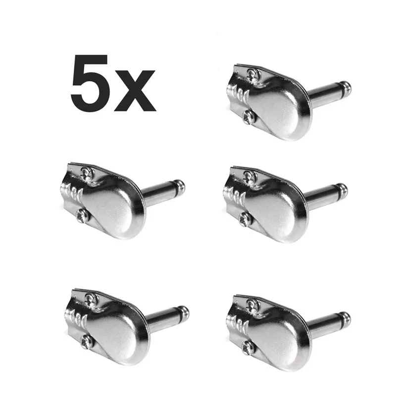 

SENRHY 5pcs Lot Right Angle Jack Plug Connectors Mono 6.3mm Pancake 1/4 inch Plug For Guitar Microphone Parts & Accessories