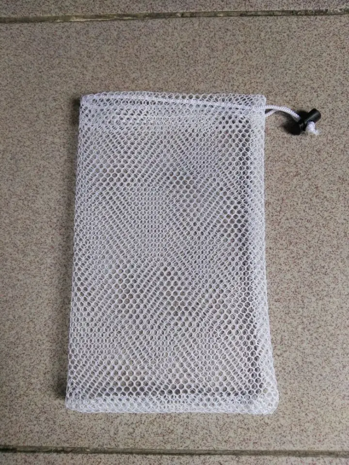 100pcs free shipping mesh jewelry pouches 12*20cm laudry pouches small
