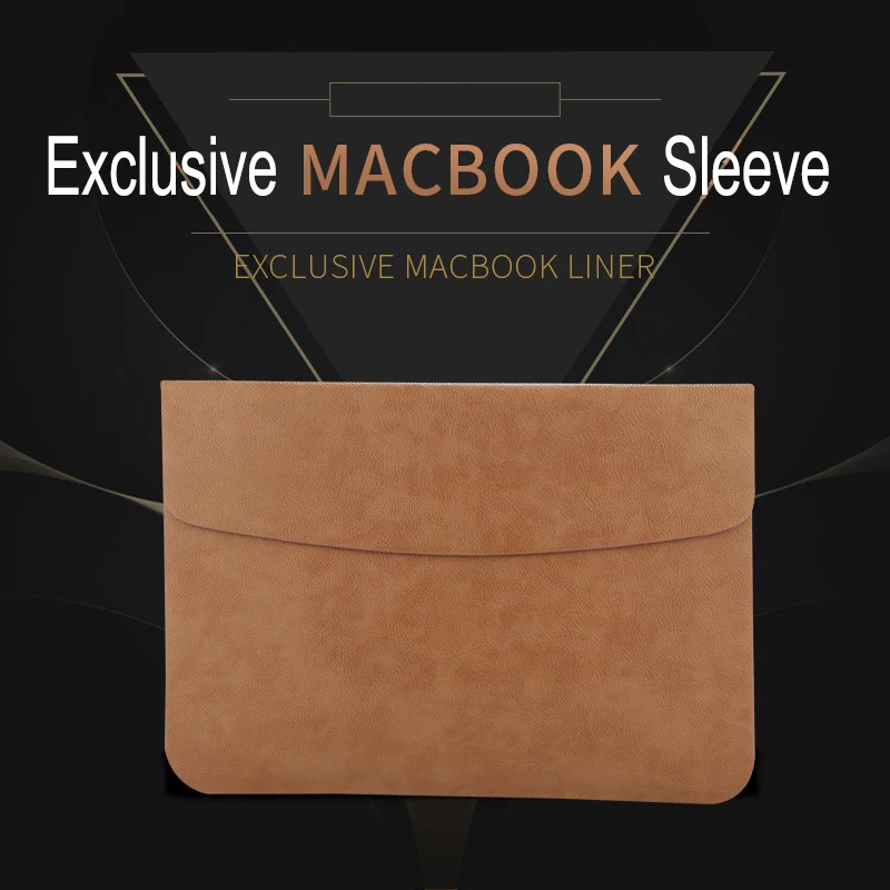 New Luxury Laptop Sleeve Bag For Macbook Air Retina 11 12 15.4 New Pro 13 15 Touch Bar Case For Xiaomi 13.3 15.6 Notebook Cover