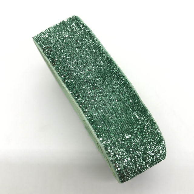 1Inch 25mm Glitter Velvet Ribbon Headband Clips Bow Wedding Christmas Decoration Pick Colors