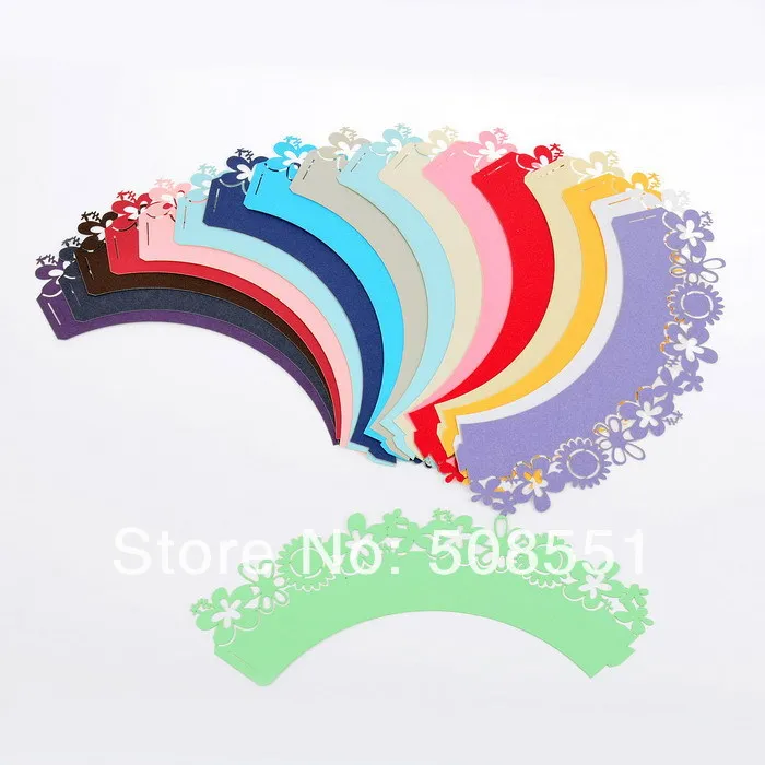 500pcs lot Cupcake Wrapper Flowers in Cake Decorating Supplies From 