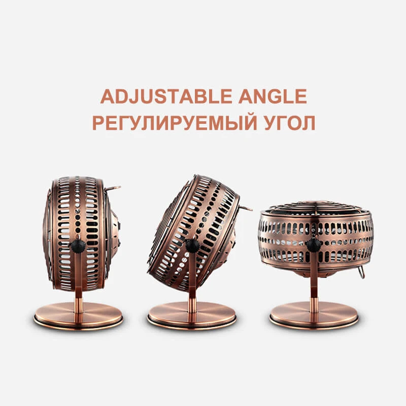 Portable Desk USB Fan 3 Blades Air Cooling Fan Vintage USB Mini Fans Ultra Quiet USB Laptop Fan Two Speed Adjustment For Home