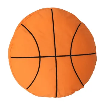 

Basketball Pillow Fluffy Plush Stuffed Ball Throw Soft Durable Sports Toy Gift for Kids Room Decoration Summer Style
