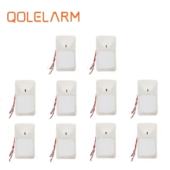 

QOLELARM 1/10pcs each lot Wired cable Pir Motion detector movement infrared sensor for home security alarm