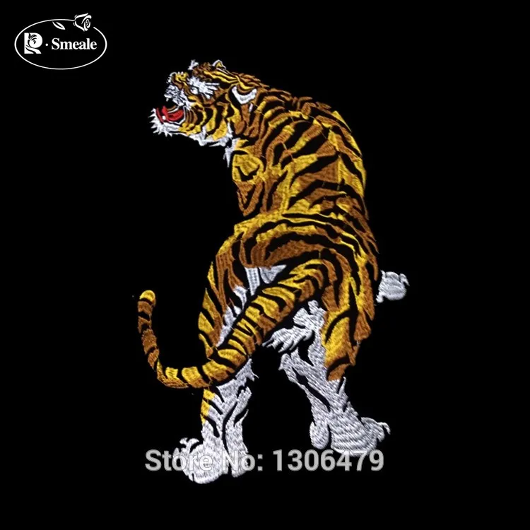 1PC Exquisite Embroidery Tigers Cloth Paste Down Jackets Patch Affixed DIY Clothing Accessories RS1270 | Дом и сад