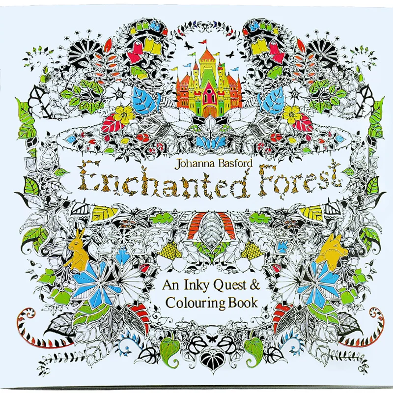 24 страницы Enchanted Forest Secret Garden серии антистресс взрослые книжки-раскраски для взрослых Iibros Livre Cloriage дети Книги по искусству книги