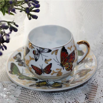 

christmas decorations for home French pastoral coffee cup black tea cup flower tea cup