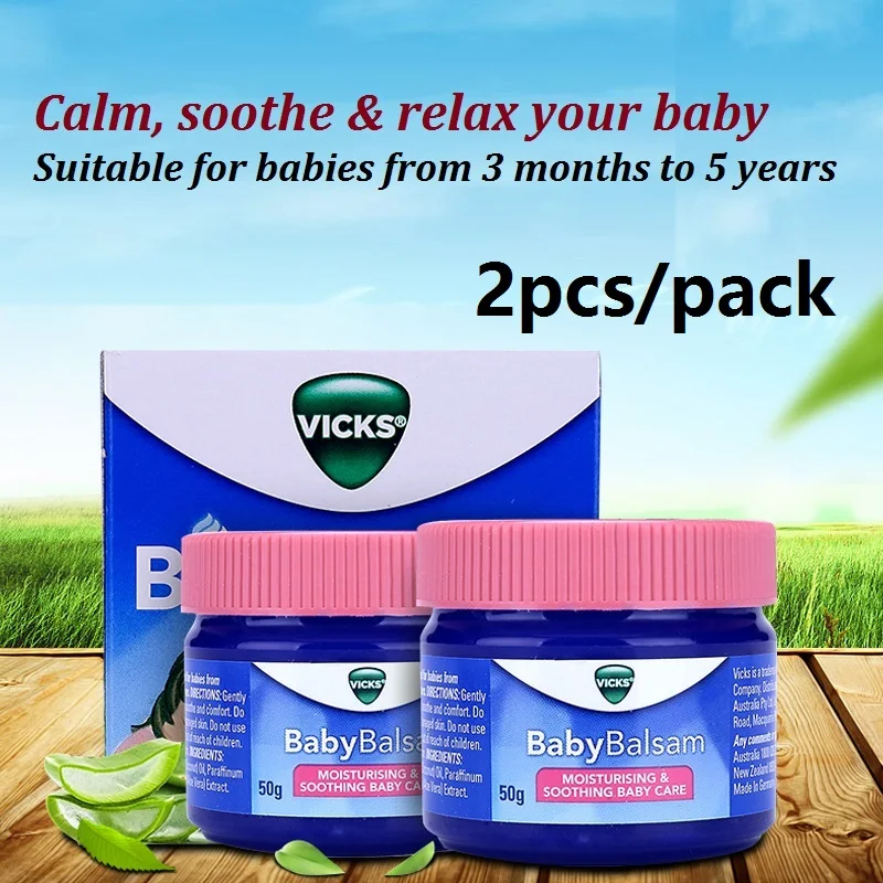 

Australia Vicks Vaporub Baby Balsam Calm Soothe & Relax your baby of infant development Make baby calmer, happier & less anxious