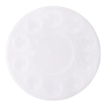 Новинка; 10-хорошо круглые профессиональных сильный& светильник пластиковая палитра для краски лоток-белый