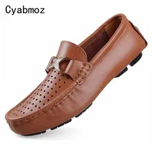 Г. мужская повседневная обувь балетки из спилка обувь для вождения Мужская обувь в горошек удобные дышащие Лоферы без застежки Большие размеры 38-50, оксфорды