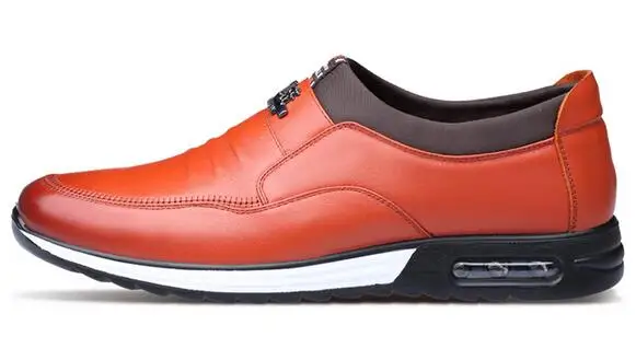 

Casual 2017 Resistant to Wear Leather Movement Shoes High Quality Spring&Autumn Comfortable Men Solid Color Flat Driving Shoes