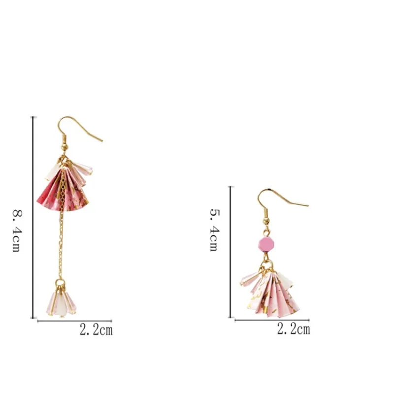 DoreenBeads Мода Zephyr висячие серьги красочные бусины вентиляторы кулон Модные ассиметричные серьги для женщин подарок, 1 пара
