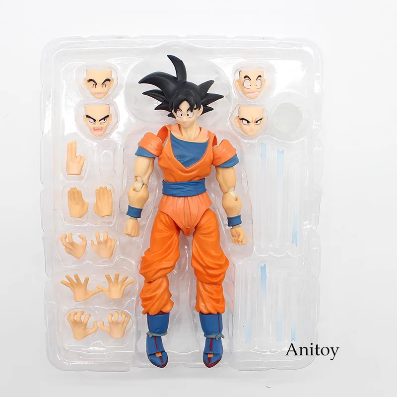 Сон Гоку Драконий шар SHF Dragon Ball Z resuration F Son Gokou ПВХ Фигурки Коллекционная модель игрушки 16 см