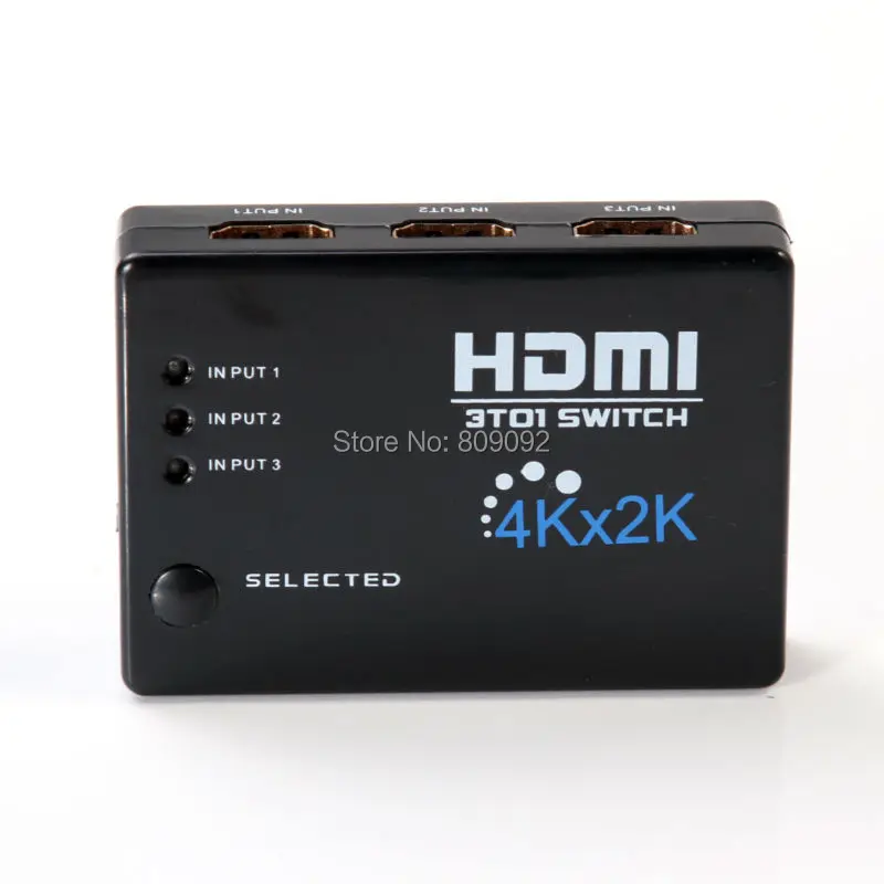 3in 1out 4 K* 2 K HDMI переключатель концентратор переключатель делителя адаптер HD для HDTV+ ИК пульт дистанционного управления