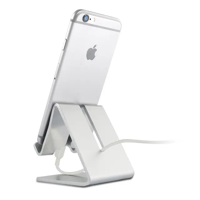 Universal Aluminum Metal Cell Phone Tablets Pc Desk Stand Usb Universal Aluminum Metal Cell Phone Tablets Pc Desk Stand Usb Charger Dock For Iphone 5 6 6s Plus 7 4 Se 8 Desktop Sync