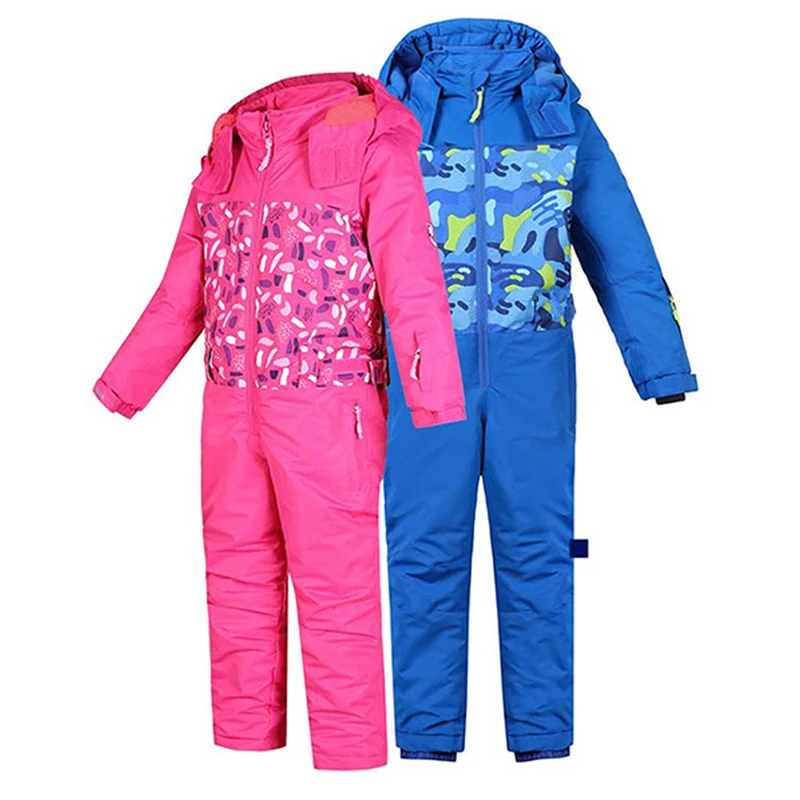 Ski Suit Jacket Kids Boys Girl Children Hooded Softshell Jackets  Thermal Warmth Hiking Winter Skiing Snowboard Bomber Costume (13)