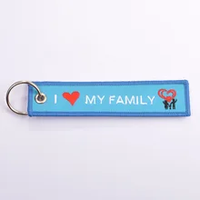 

Chaveiro Remove Luggage Tag Label Keychain Key Chain for Car Motorcycle God Bless You Oh My God I Love My Family Crew 2pcs