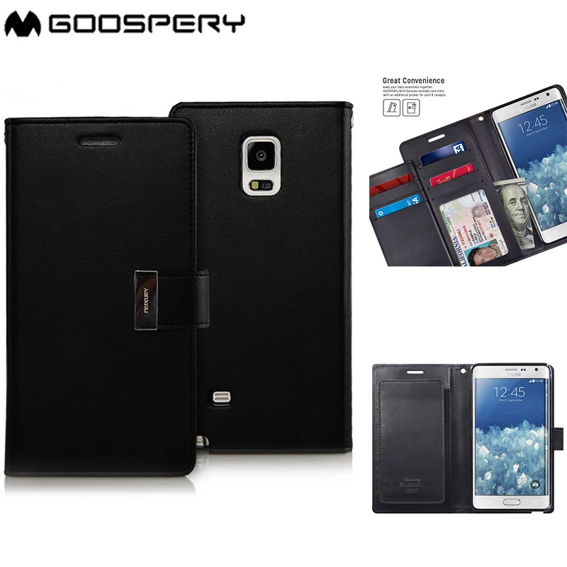 

Genuine MERCURY Goospery Rich Diary Flip Case Wallet Cover for Samsung Galaxy Note Edge