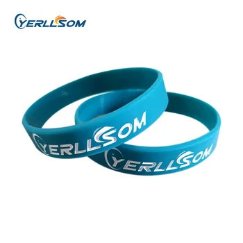 

YERLLSOM 1000PCS/Lot High Quatlity Custom silicone bracelets with engrave logo for promotional gifts S2019013001