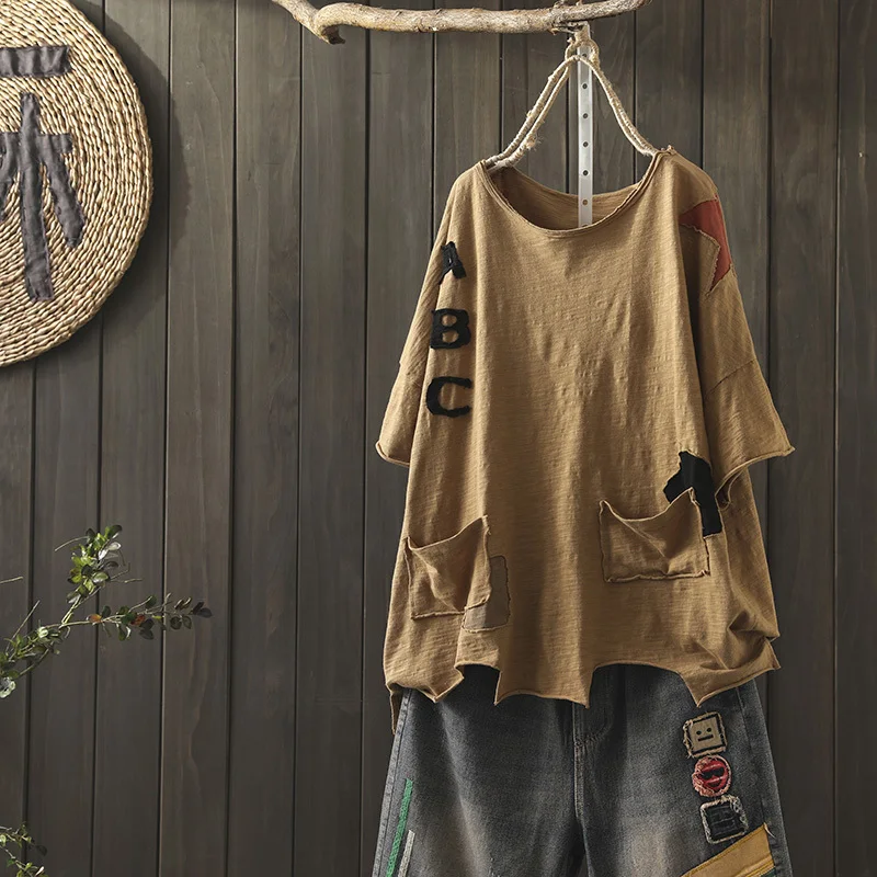 

Women Tshirt Summer Basic Tops Tees Cotton Plus Size Cartoon T-shirt Femme Large Clothing Loose Casual Vintage Tshirt 2019