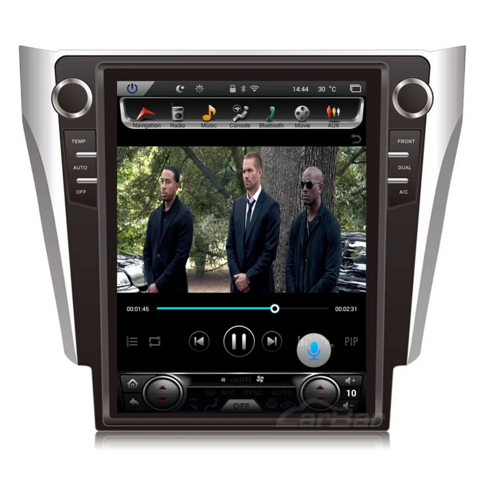 12," вертикальный огромный экран 1280*800 Android автомобильный DVD gps навигатор радио плеер для Toyota Camry 2012- ram 2GB Flash 32GB