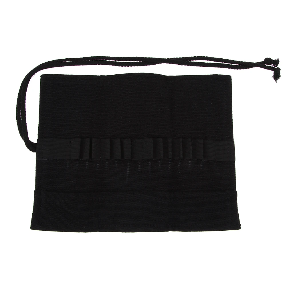 12/24/36/48/72 Hole Multi-Purpose Art Supplies Artist Kid Adult Colored Pencils Roll Up Bag Holder Canvas Pouch Storage Case Bag