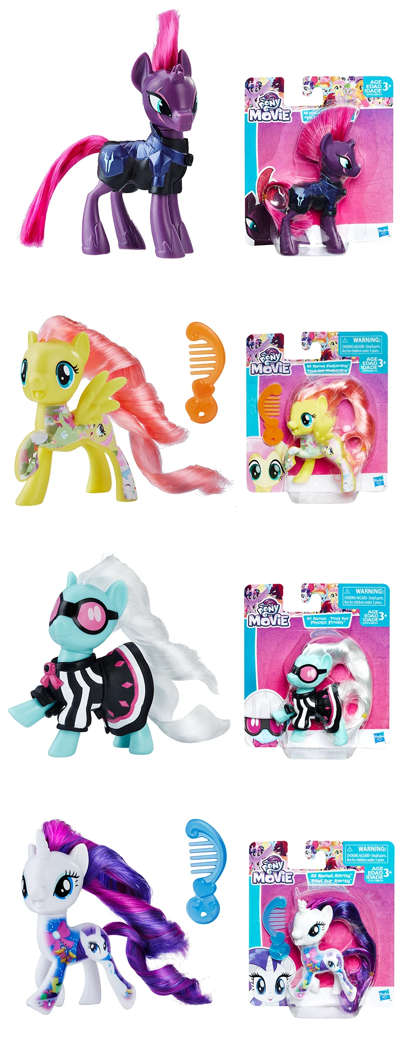 Hasbro My Little Pony друзья 3 дюйма Флаттершай Rainbow Dash Пинки Пай Лира Heartstring редкость фигурку Коллекционная игрушка