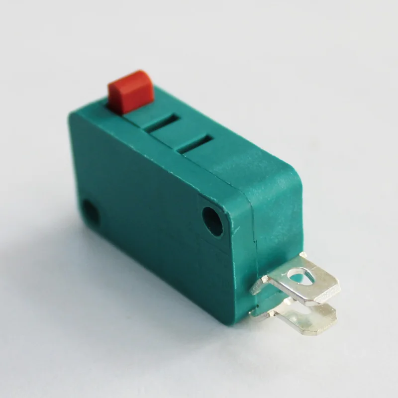 

green miniature push button switch off on 2 pins spot stud welder welding gun consumables accessories