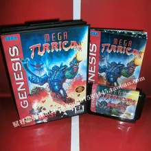 Игра Sega Mega Drive-Mega Turrican с коробкой и ручным управлением для 16 бит игра Sega Mega Drive картридж Megadrive Genesis система