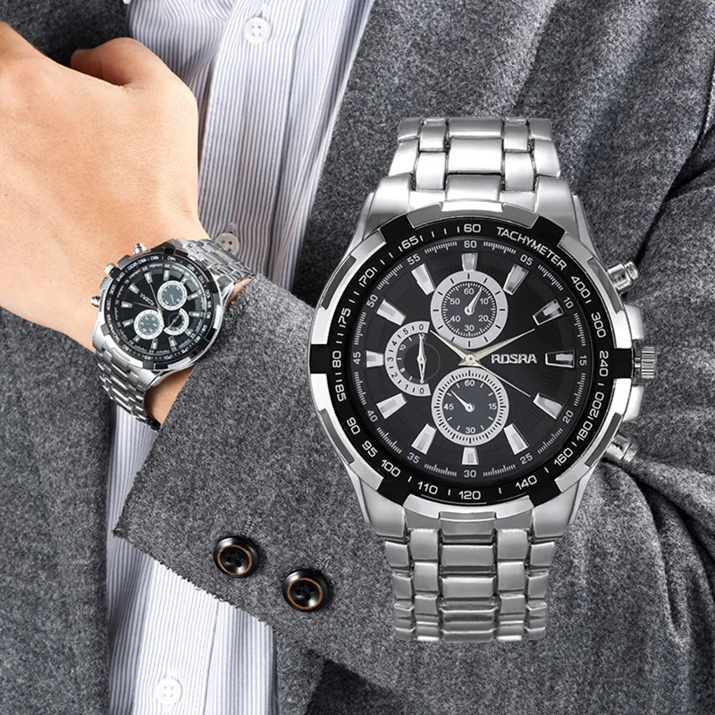 

Relogio Masculino New Mens Watches Top Luxury Brand Fashion Military Stainless Steel Quartz Watch Men Casual Business Male Clock