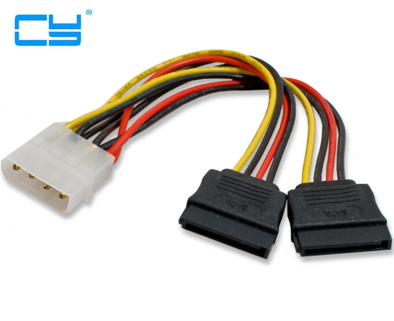IDE a dual SATA II 15p Y 10cm Disco Duro Cable de extensión de fuente de alimentación sata ide adaptador|sata ide|sata ide adaptercable sata - AliExpress