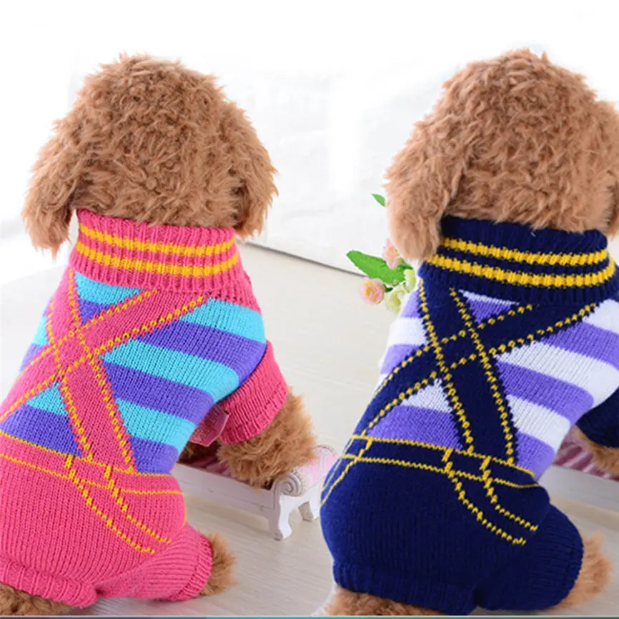2018 Pet Pet Dog Sweater Dog Clothes Small Dogs Acrylic Winter Sweaters