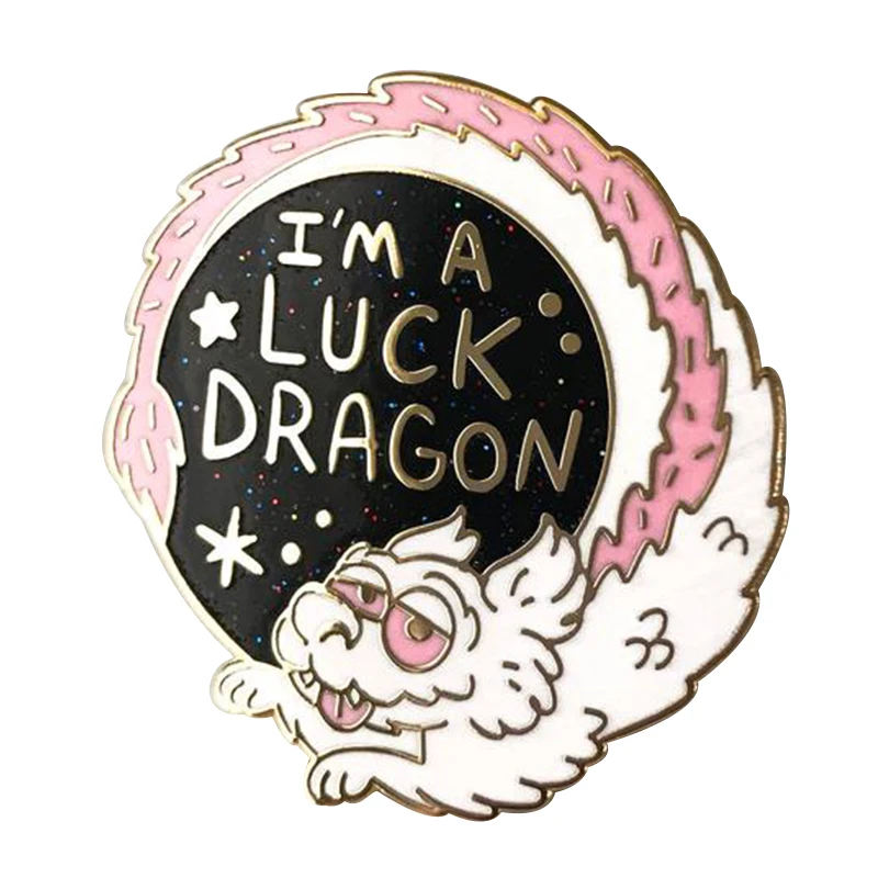 

Falkor the Luck Dragon Hard Enamel Glitter Pin