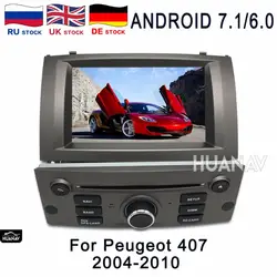 Dvd-плеер gps навигации для peugeot 407 2004-2010 автомобиль DVD gps навигации головное устройство Android6 2 ГБ + 32 ГБ/Android7 2 ГБ + 16 ГБ