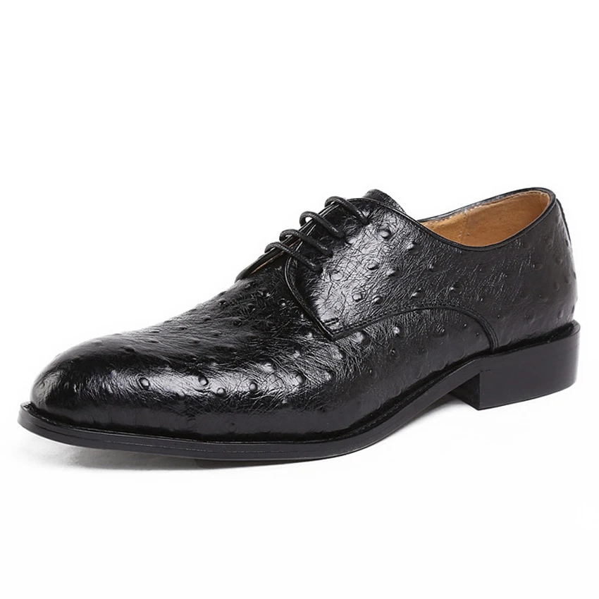 Genuíno Preto Toe Couro De Casamento Vestido Ymx344 Derby Luxo Calçados Avestruz Shoes Formal Homens Artesanal Mala Homem azul Apontou Festa Da Padrão Dos 1wtxYvcq