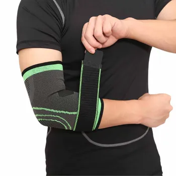 

Breathable Elbow Brace Support Safety Pressurized Bandage Outdoor Elbow Pads for Sport Basketball Fitness Elastic Arm Elbow