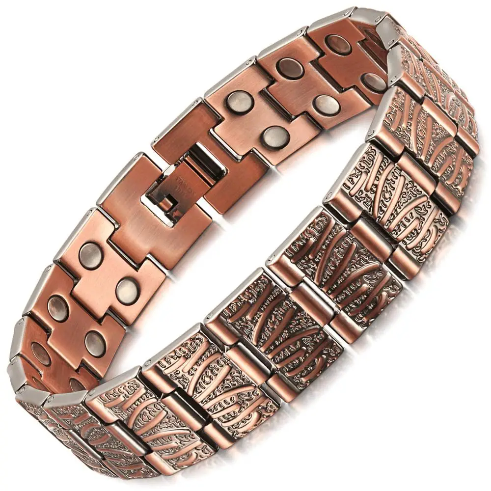 Pure Copper Magnetic Bracelet Men Women Pain Relief for Arthritis and Carpal Tunnel with Powerful Magnets |