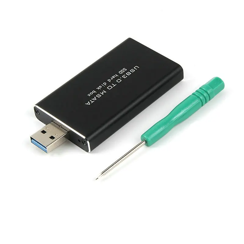 

Great-Q 5Gbps USB 3.0 to mSATA SSD Enclosure USB3.0 to mini-SATA Hard Disk adapter M2 SSD External HDD Mobile Box