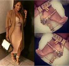 Rhinestone Platform Sandal