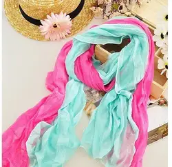Смешанные продажи конфеты шарфы elegnant марля ткани обертывания длинный шарф Женщины 50 шт./лот