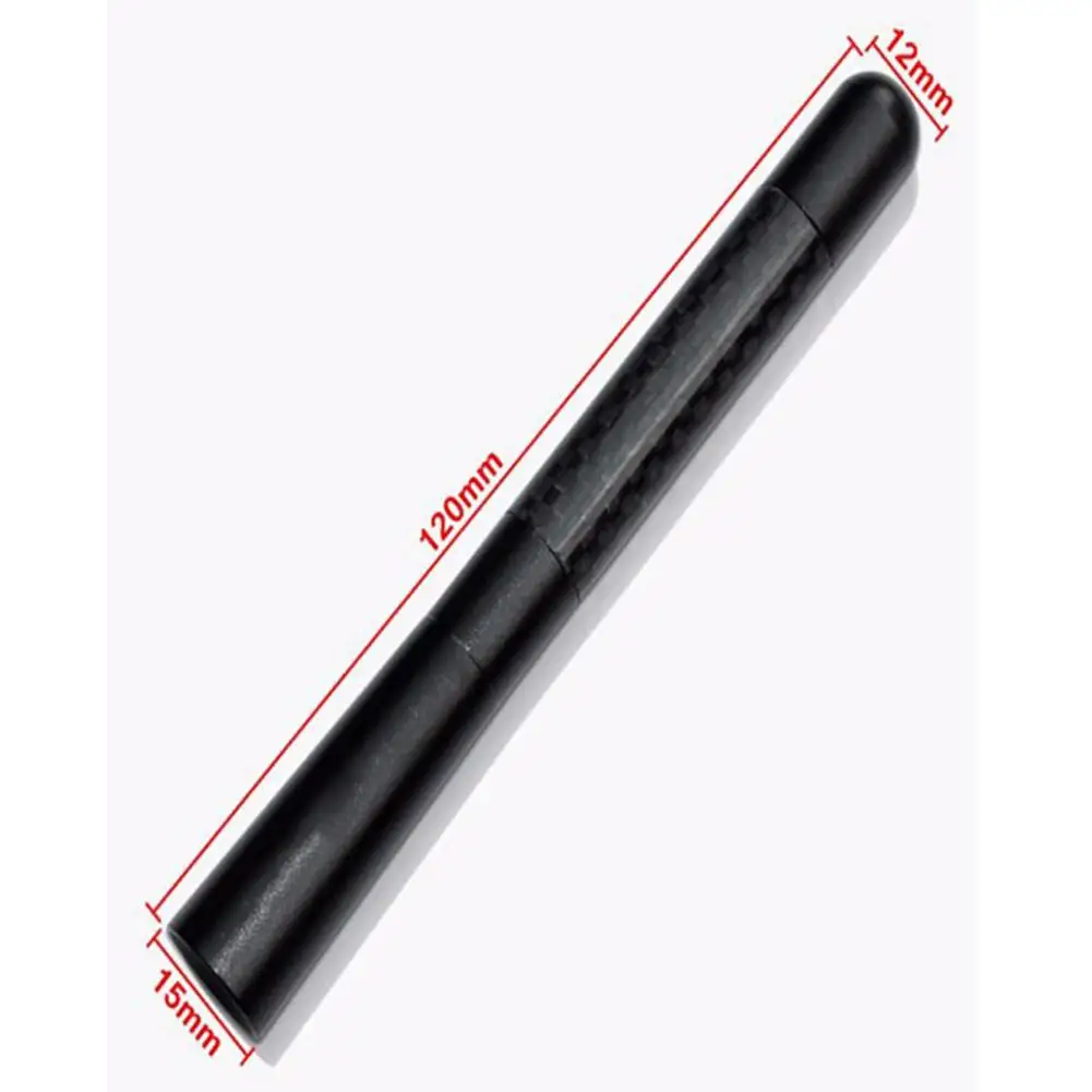 Dragonpad 4.7inches Universal Car Antenna Carbon Fiber Radio FM Signal Antena Auto Refitting Tool